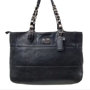 Vintage Coach Madison Tribeca East West Pebbled Leather Chain Shoulder Bag